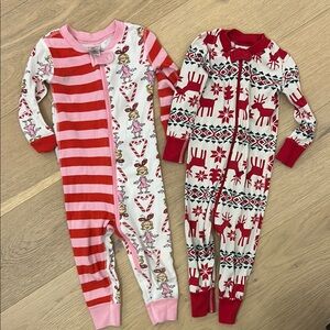 Hanna Andersson Red and White Striped Pajamas